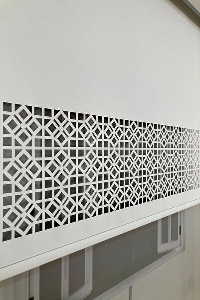 Brillant Rüyaper Lazer Kesim Ekru Stor Perde