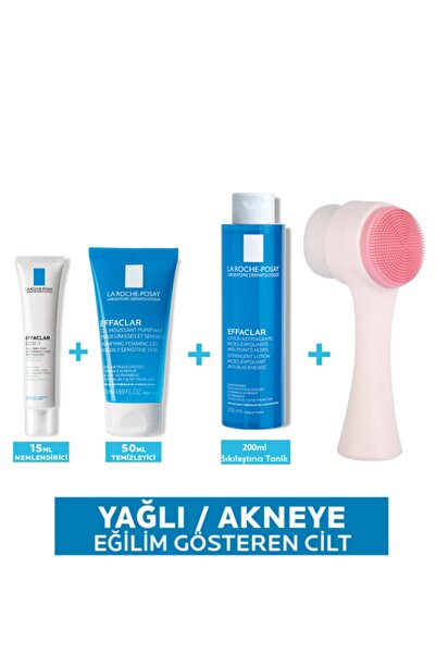 La Roche Posay Effaclar Pudrashine Fırçalı Pürüzsüzleştirici Bakım Seti