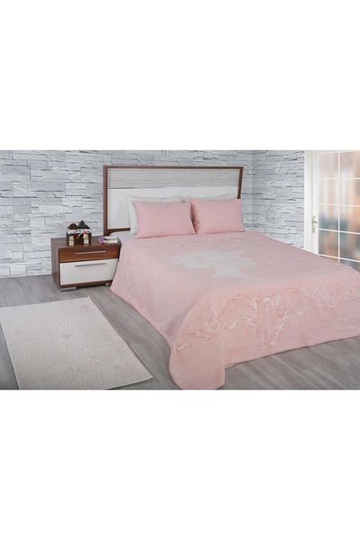 Dinarsu Cotton Double Sided Blanket - 200X220 Belinda Pink