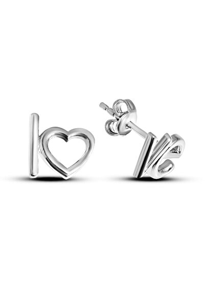 Argentum Concept 925 Ayar Gümüş "Love" Küpe - K076501