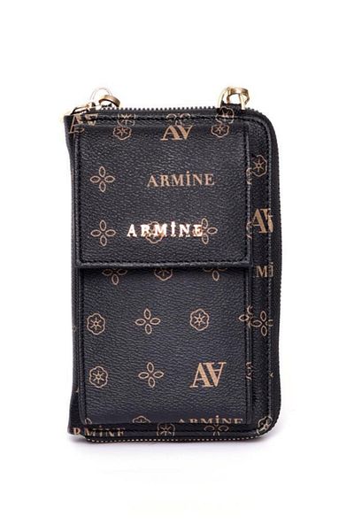 Armine Geantă mini cu cureaua de mână pentru femei 265 negru imprimat