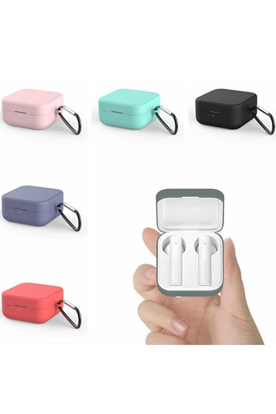 Ally Mobile Silicone Case+keychain for Ally Xiaomi Air 2 Se Bluetooth Headset
