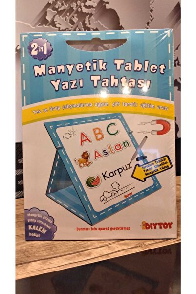 Diytoy Mavi Manyetik Tablet Yazı Tahtası