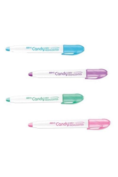 Amos Candy Gel Highlighter Pastel Colors Box of 20