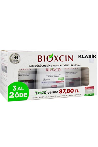 Bioxcin Bitkisel Şampuan 3 Al 2 Öde Yağlı Saçlar