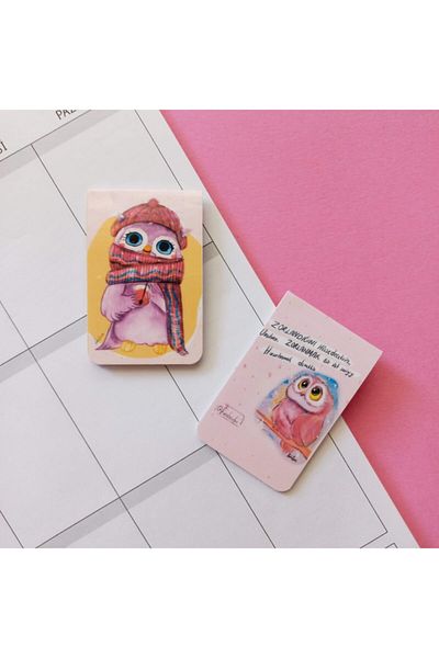 Fatofotofan Magnetic Gonca Owl 2-Piece Bookmark Set,