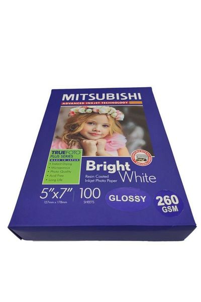 Mitsubishi Mitsubish 5x7 (13x18) 260gr Glossy Inkjet Paper