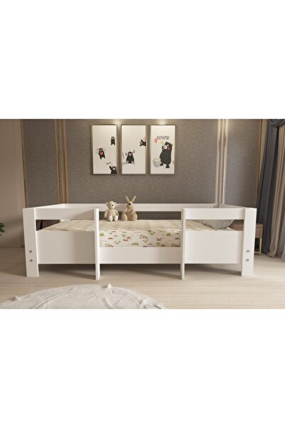 Herseycik Ninnimo Çocuk Beyaz Mdf 90x190 Yatak Uyumlu Karyola