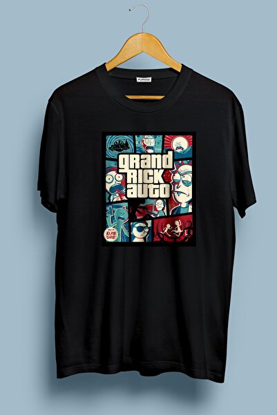 FUWEAR Βαμβακερό μπλουζάκι Oversize Gta Grand Rick με σχέδιο αυτοκινήτου