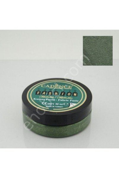 Cadence Fmp-08 Yeşil - Metalik Fashion Kumaş Rölyef Pasta - Fabric Paste