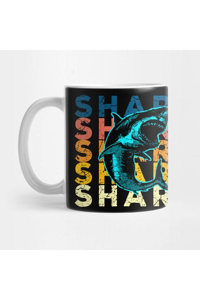 Pixxa Great White Shark Mug Cup