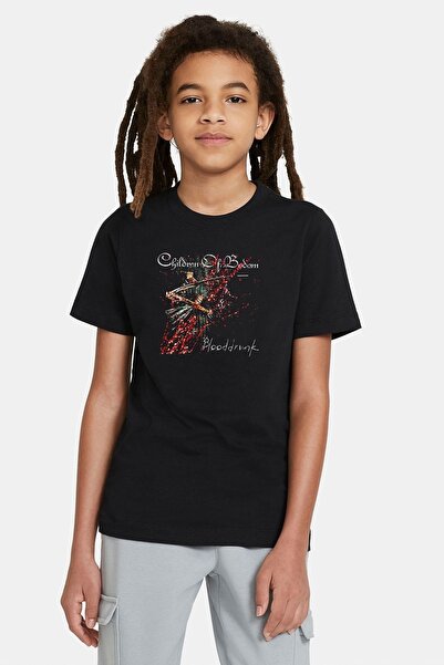 QIVI Unisex dečija crna majica Children Of Bodom Blooddrunk Štampano