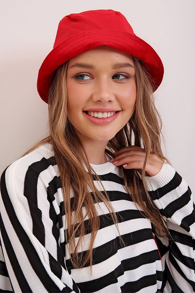 Trend Alaçatı Stili Cap - Rot - Casual