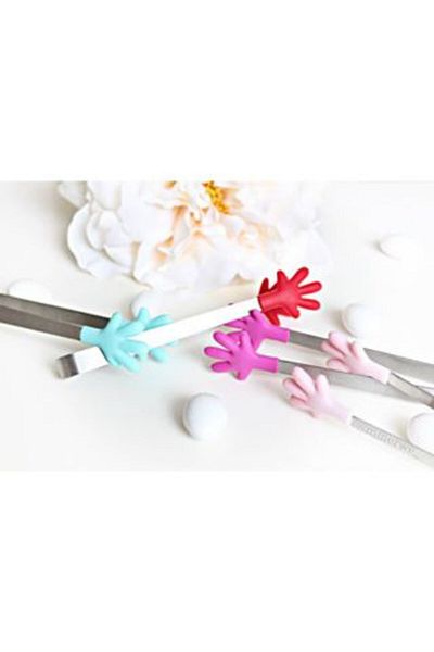 G Design Cutting Sugar Tongs Silicone Hand Shaped Hygienic Sugar Tongs