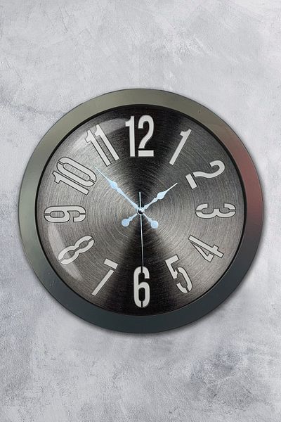 Kasva Concept Gift 36 cm Black Metal New Wall Clock