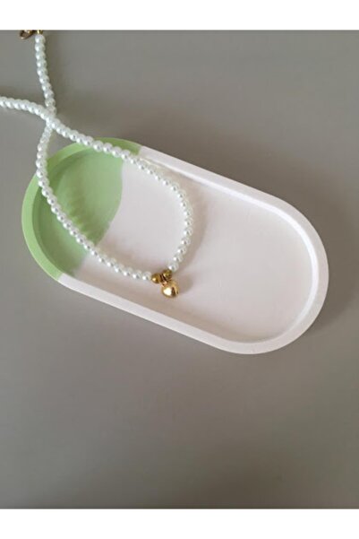 Genel Markalar Dekoratif Oval Beton Biblo Tabak Beton Takı Tabağı Mum Tabağı Organizer Mumluk Tütsülük