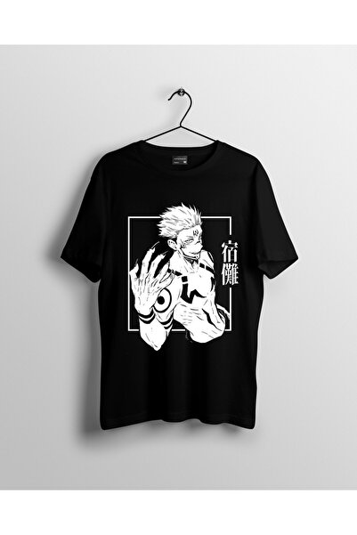 karikatürstore Jujutsu Kaisen Sukuna Manga Baskılı Anime Tişört