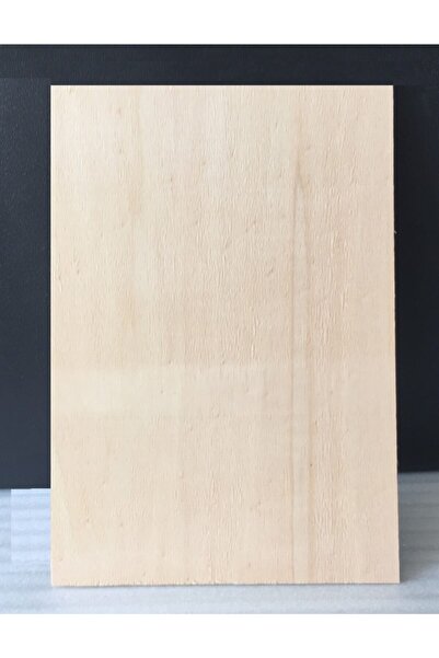 mobilreyon - Kavak Kontraplak - 2 Adet 6 Mm A4 Boyutu ( Ekonomik , Doğal Ahşap Lekeli , Az Pürüzlü)