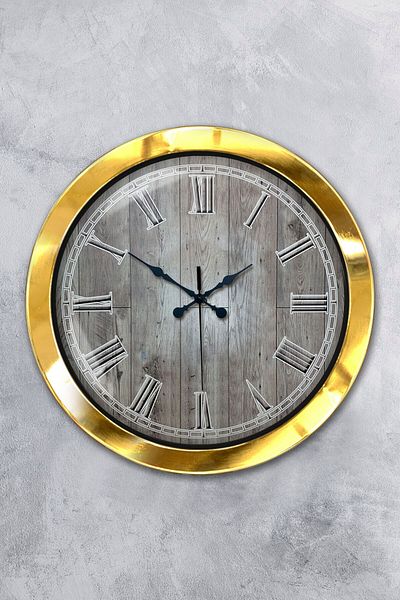 Kasva Concept 36 cm Gold Metal the Wall Wall Clock