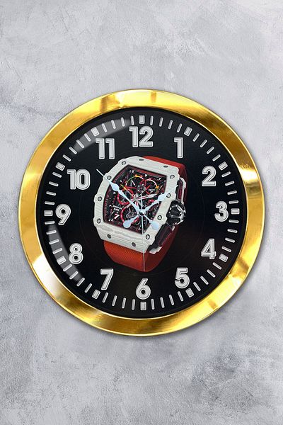 Kasva Concept Gift 36 cm Gold Metal Style Wall Clock