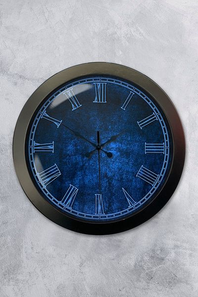 Kasva Concept 36 cm Black Metal New Tone Wall Clock