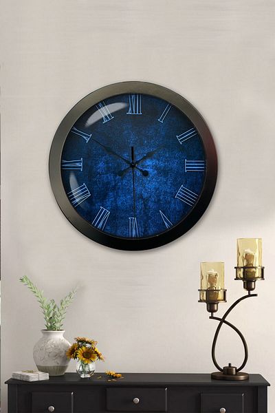 Kasva Concept 36 cm Black Metal New Tone Wall Clock