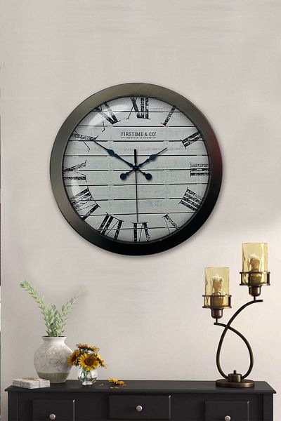 Kasva Concept Gift 36 Cm Black Metal Roman Wall Clock