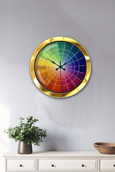 Kasva Concept 36 cm Gold Metal New Color Wall Clock