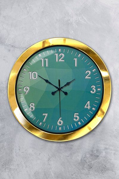 Kasva Concept 36 cm Gold Metal Modern Design Wall Clock