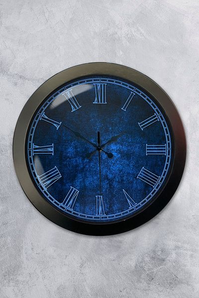 Kasva Concept Gift 36 cm Black Metal Fantastic Wall Clock
