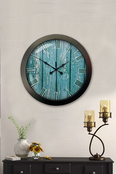 Kasva Concept Gift 36 cm Black Metal Cool Wall Clock