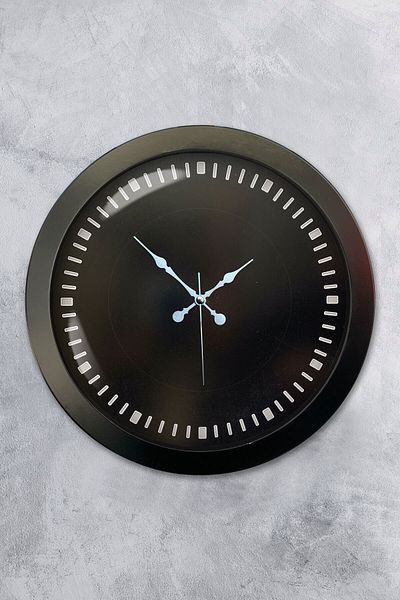 Kasva Concept Gift 36 cm Black Metal Numerous Wall Clock