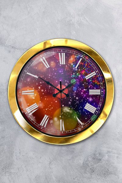 Kasva Concept Gift 36 cm Gold Metal Creative Wall Clock