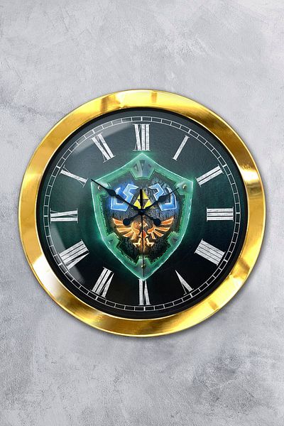 Kasva Concept Gift 36 cm Gold Metal Cool Wall Clock