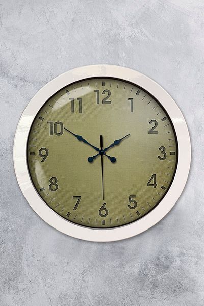 Kasva Concept Gift 36 cm White Metal Classic Wall Clock