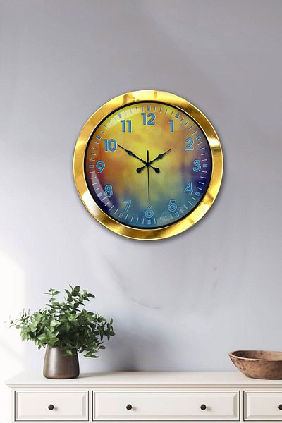 Kasva Concept Gift 36 cm Gold Metal Venus Wall Clock