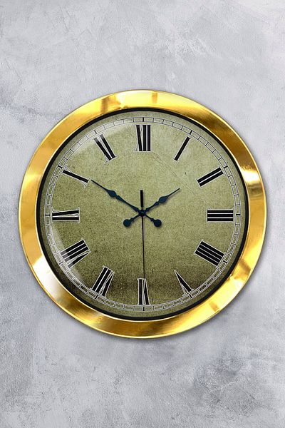 Kasva Concept Gift 36 cm Gold Metal Creative Wall Clock