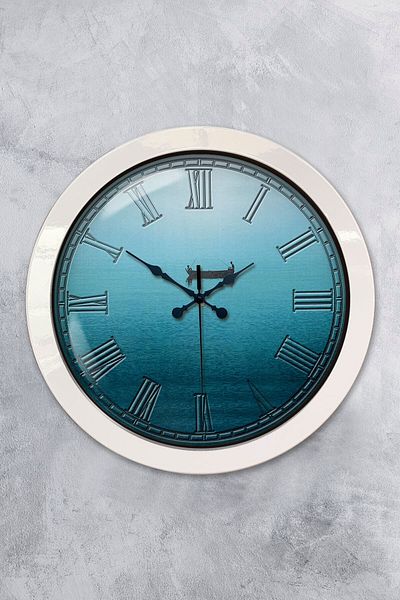 Kasva Concept Gift 36 cm White Metal Kayyo Wall Clock