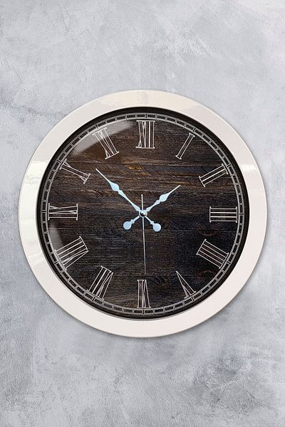 Kasva Concept Gift 36 cm White Metal Design Wall Clock