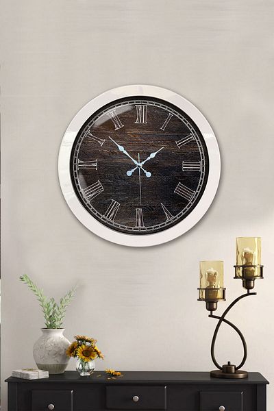 Kasva Concept Gift 36 cm White Metal Design Wall Clock