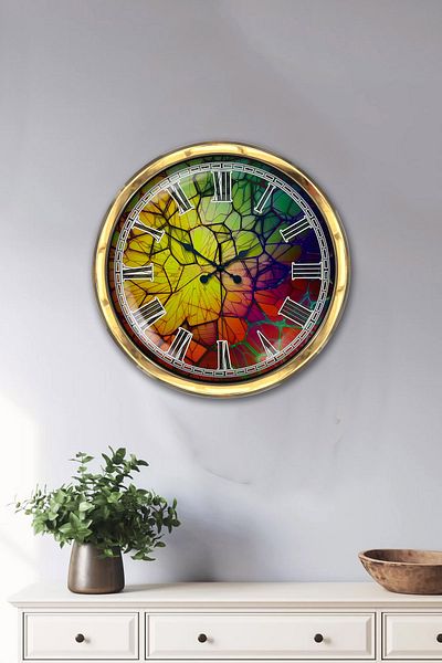 Kasva Concept Ρολόι τοίχου Concept 40 cm Gold Metal Color World