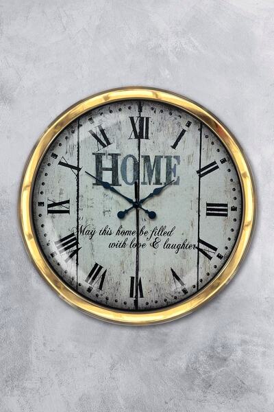 Platin Saat 2022 ساعة حائط منزلية معدنية ذهبية مقاس 40 سم