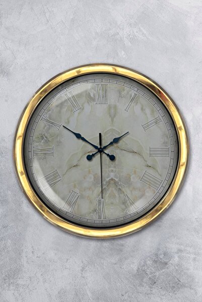 Genel Markalar Hediyelik 40 Cm Gold Metal Kitchen Duvar Saati