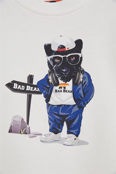 Bad Bear Panther Crewneck Jr - Kids Sweat 24.06.12.006 - Off-white