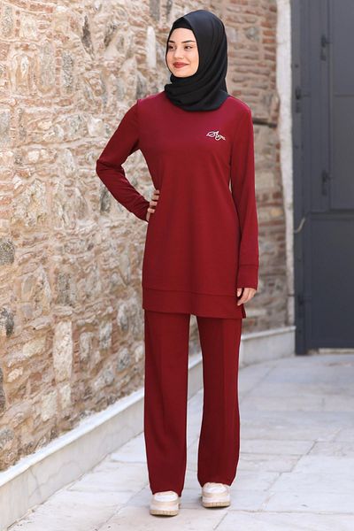 Modaviki Claret Red Cemre Διπλό Σετ - SN54