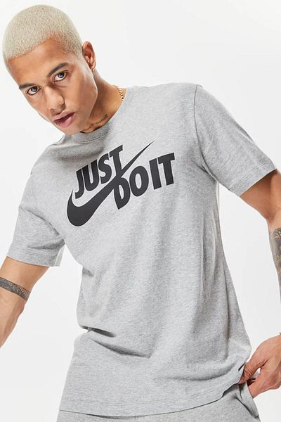 Nike Μπλουζάκι M Nsw Tee Just Do It Swoosh Ανδρικό μπλουζάκι casual γκρι