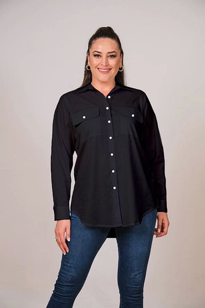 Lady Majestic Cămașă de damă - Design de mărime Plus