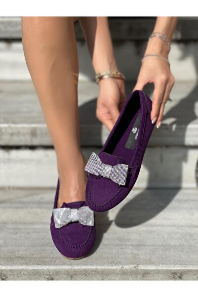 Giydim Gidiyor Jixe Süet Babet Mor