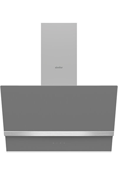 Simfer SD8740 60 Cm Premium Inox Dekorlu Gri Cam Davlumbaz