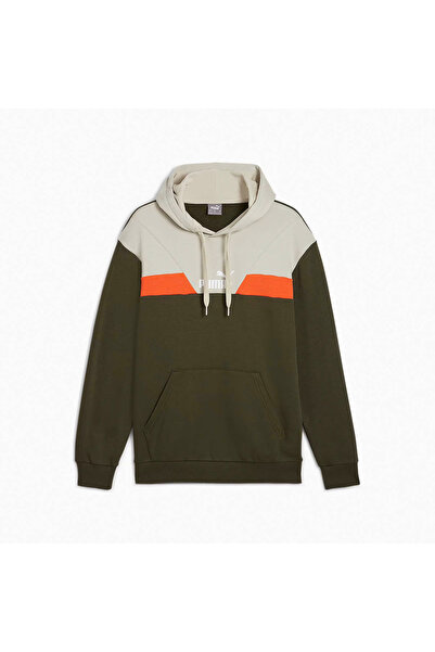 Puma Φούτερ Unisex Σκούρο Πράσινο 681732-70 Power Colorblock Hoodie